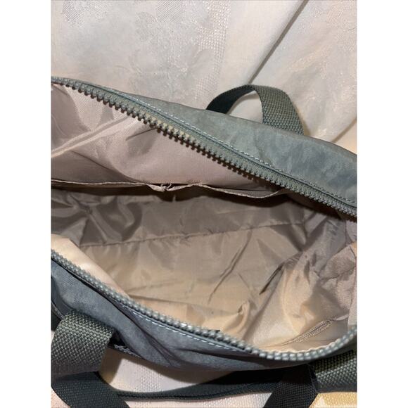 Kipling Shoulder Bag Tote Crossbody Green Nylon w/ Monkey Keychain ELIN HB7697 - Picture 12 of 16